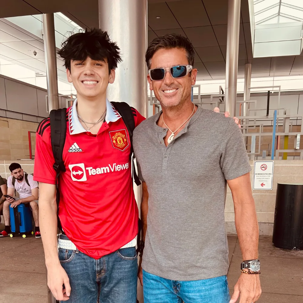 Jason and Seamus Miller together outside of the jobsite