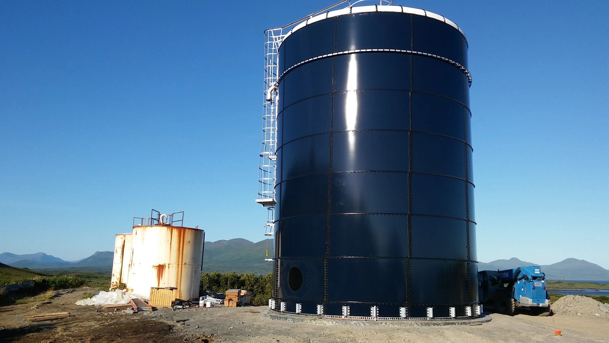 Tank construction project experience in Kodiak Island, AK