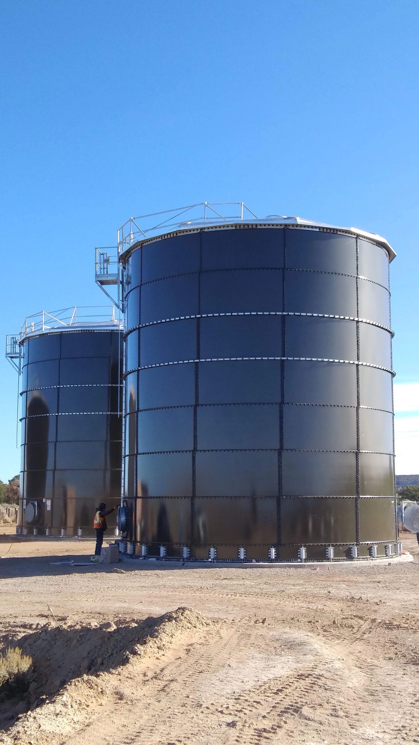 Tank construction project experience in Navajo Reservation, NM