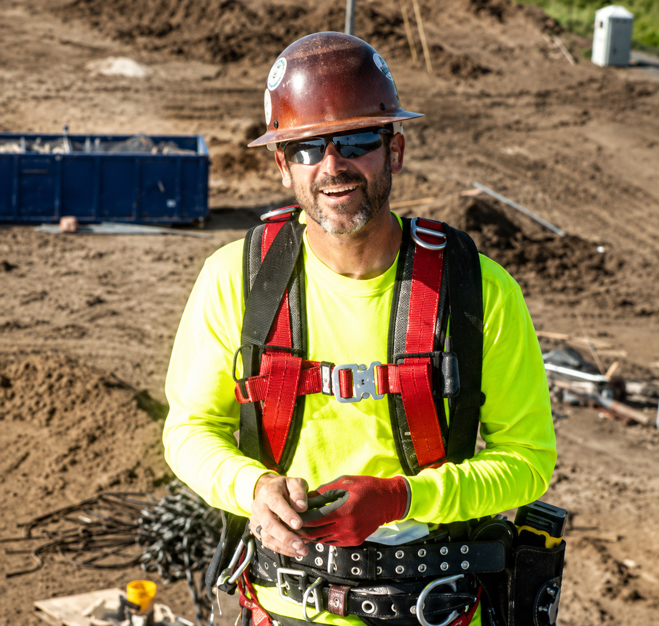 Jason T. Miller at a construction jobsite